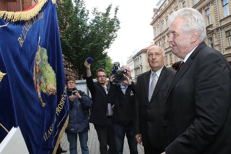 Prezident Miloš Zeman přijel do Plzně