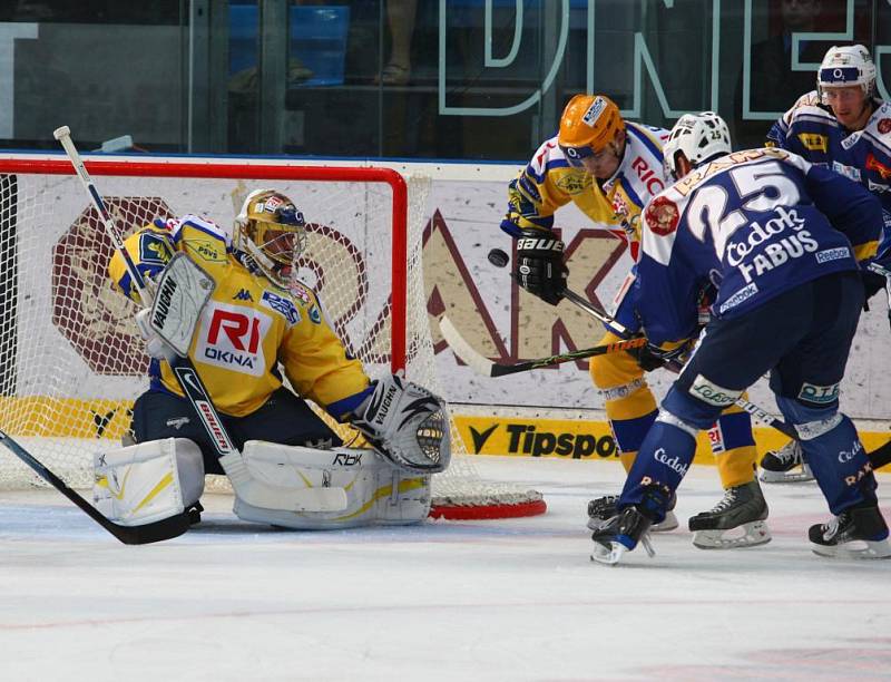 V prvním extraligovém zápase vyhrála Plzeň proti Zlínu 6:2