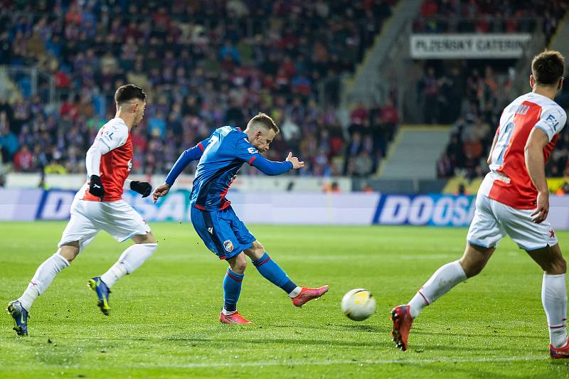 27. kolo FORTUNA:LIGY: FC Viktoria Plzeň - SK Slavia Praha 1:1.