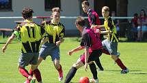 Fotbal, krajský přebor st. žáků: Luby (žlutí) - Horažďovice