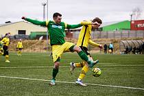 TJ START Tlumačov (fotbalisté v zelených dresech), archiv.