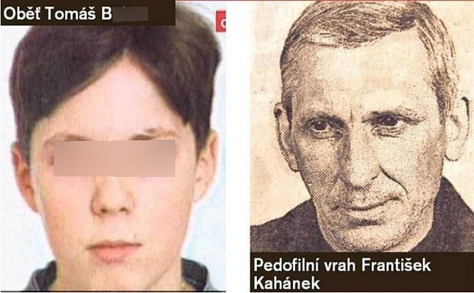 Vrah František Kahánek a jeho oběť, desetiletý Tomáš.