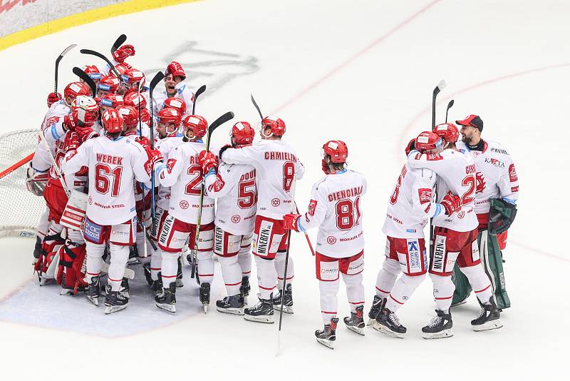 Semifinále play off hokejové extraligy - 5. zápas: HC Oceláři Třinec - HC Škoda Plzeň, 11. dubna 2019 v Třinci.