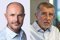 Josef Bernard (vlevo) a Andrej Babiš