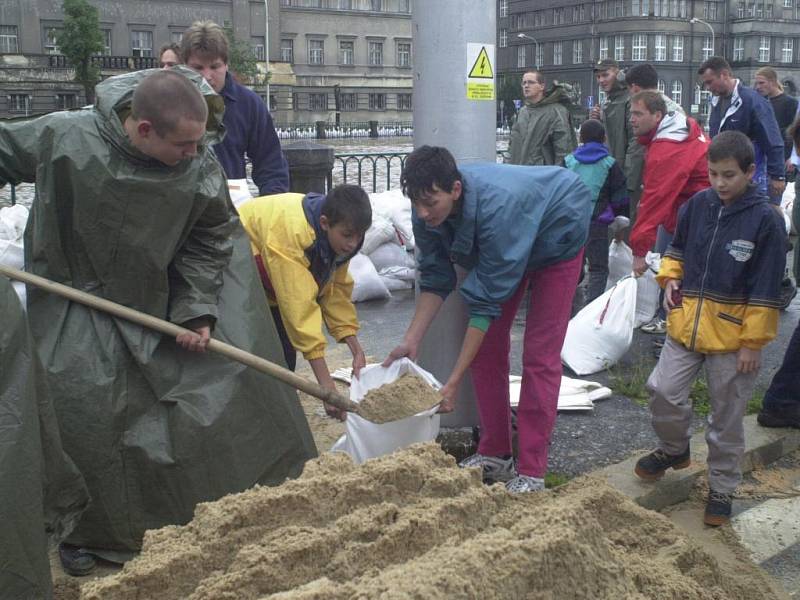 Povodně v Plzni - 13. srpna 2002