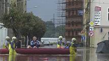 Povodně v Plzni - 13. srpna 2002