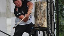 Mistrovství ČR dřevorubecké soutěže Stihl Timbersports v Plzni 2021.