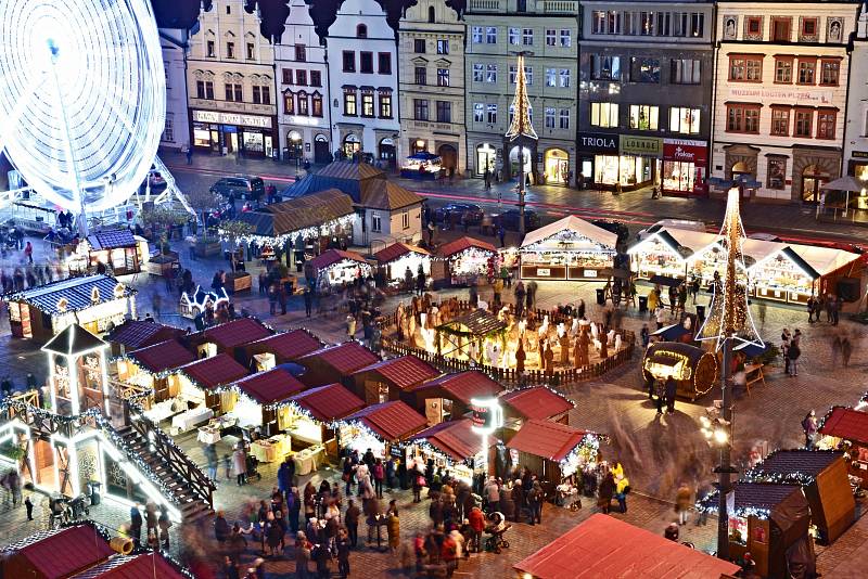 Ruské kolo a adventní trhy v Plzni