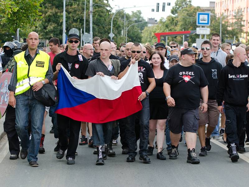 Extremisté prošli Plzní