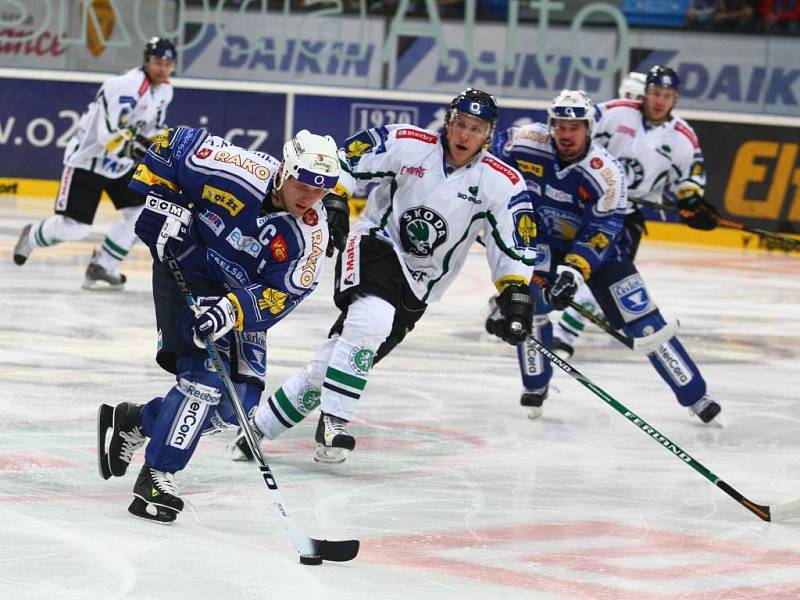 V 15. kole hokejové extraligy plzeňští hokejisté na domácím ledě porazili nováčka nejvyšší soutěže Mladou Boleslav 3:2