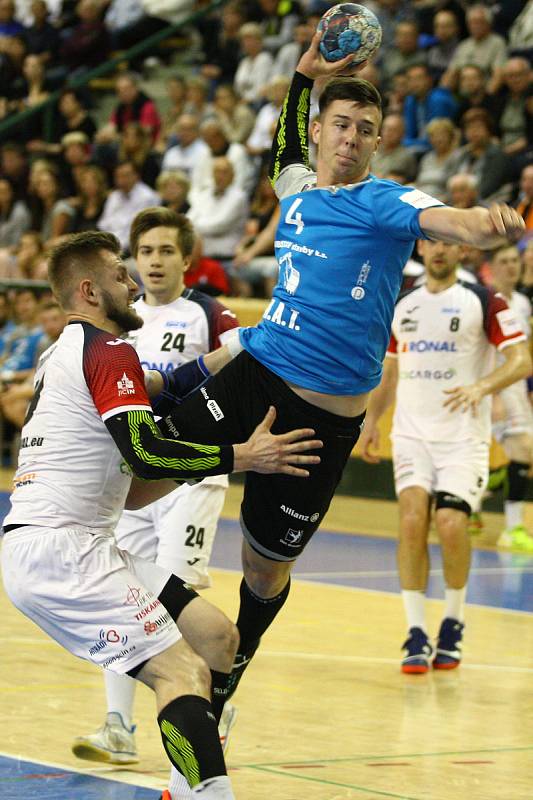 Semifinále play off házené - Talent Plzeň x Jičín.