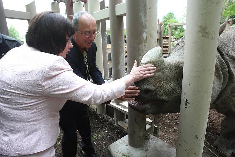 První dáma Ivana Zemanová v plzeňské zoo