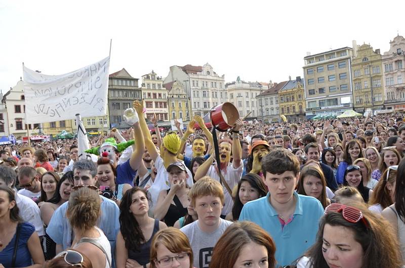 Hudební vystoupení na plzeňském majálesu