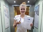  Atletka plzeňské Škody Tereza Schejbalová skočila 373 centimetrů a soupeřku na druhém místě za sebou nechala  o 20 cm.