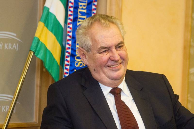 Návštěvu Plzeňského kraje zahájil Miloš Zeman návštěvou Krajského úřau