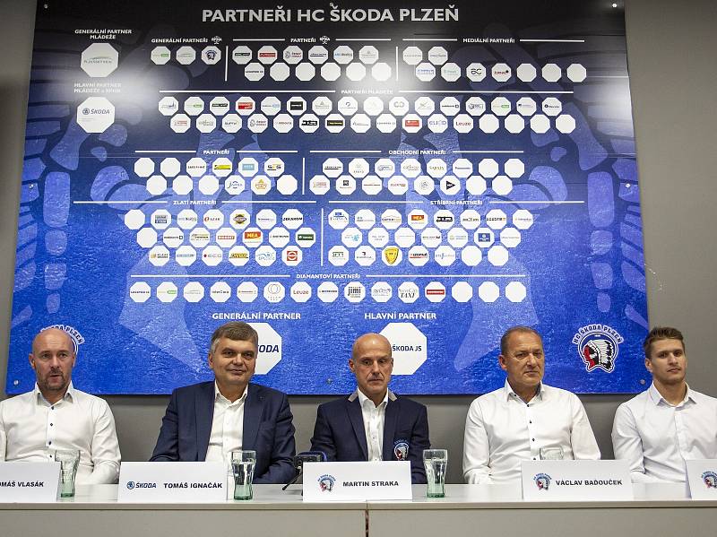 Předsezonní tisková konference HC Škoda Plzeň.