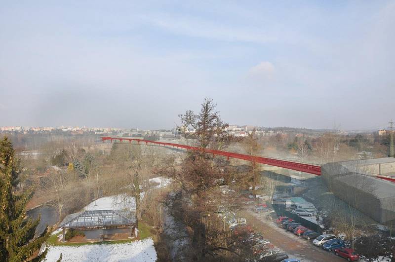 Pohled z oken Kalikovského mlýna