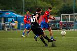 9. kolo ČLD U19: FC Viktoria Plzeň U19 B (na snímku fotbalisté v červenomodrých dresech) - SK Dynamo České Budějovice U19 B 3:0 (1:0).