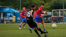 9. kolo ČLD U19: FC Viktoria Plzeň U19 B (na snímku fotbalisté v červenomodrých dresech) - SK Dynamo České Budějovice U19 B 3:0 (1:0).