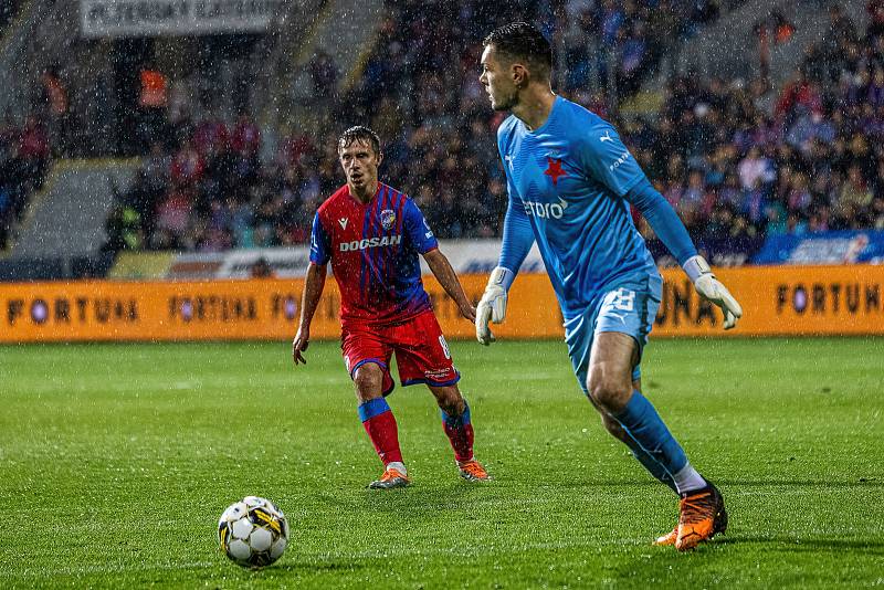 9. kolo FORTUNA:LIGY: FC Viktoria Plzeň - SK Slavia Praha 3:0 (2:0).