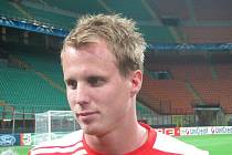 David Limberský na stadionu San Siro Miláně.   