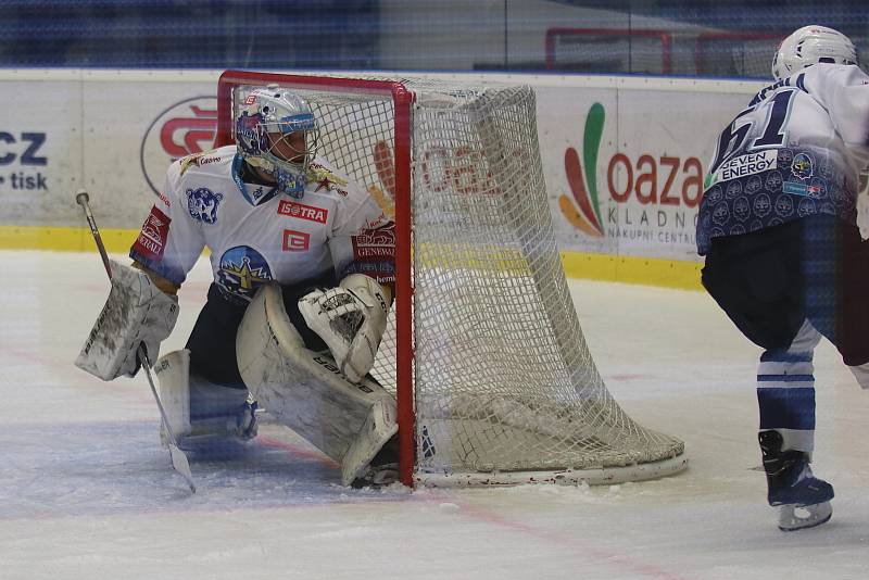 Kladno (v bílém) hostilo v hokejové extralize Plzeň.