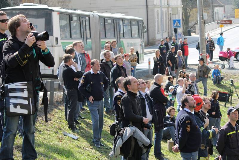 V plaském klášteře se konalo velké tematické hasičské cvičení