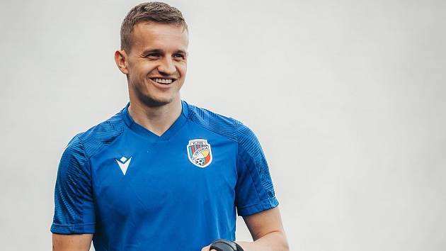 Plzeňský fotbalista Jan Kopic na středečním tréninku.