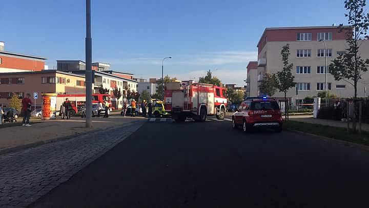 Nehoda v ulici Brněnská v Plzni
