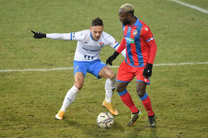 Utkání 17. kola první fotbalové ligy: FC Baník Ostrava – FC Victoria Plzeň, 31. ledna 2021 v Ostravě.