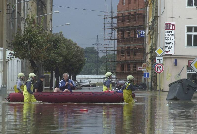 Povodně 2002 v Plzni.