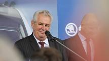 Prezident Miloš Zeman ve Škodě Transportation