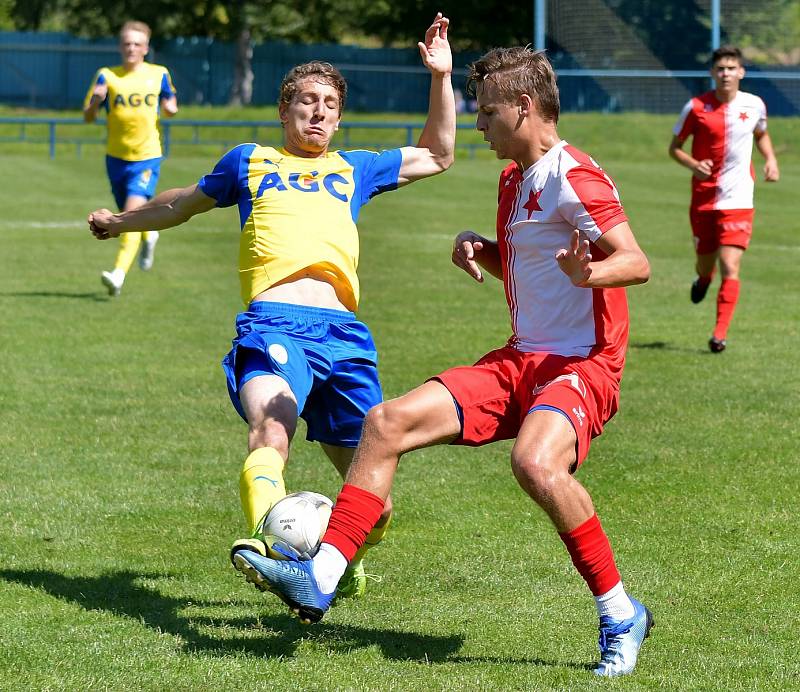 První výhru v rámci letní přípravy si připsali na účet fotbalisté karlovarské Slavie, když porazili Teplice B 2:0.