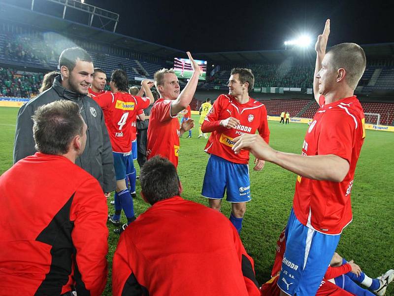 Na pražské Spartě ve finálovém utkání Ondrášovka Cupu porazila Viktoria Plzeň Jablonec a odvezla si domu pohár