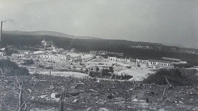 Areál bolevecké muničky po výbuchu