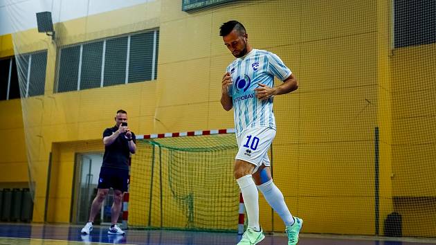 Futsalový zápas mistrů, 2. června 2023: futsalisté SK Interobal Plzeň - házenkáři Talent Týmu Plzeňského kraje 5:5.