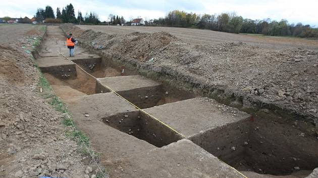 Archeologové v lokalitě železničního koridoru u Kyšic