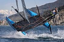 Jachtaři  David Křížek s Milanem Harmáčkem (na snímku) se v příští sezoně představí s katamaránem  Flying Phantom v prestižní Extreme Sailing Series.