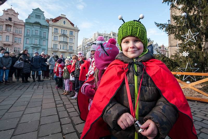 Tříkrálový pochod na náměstí Republiky v Plzni