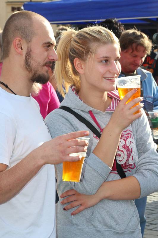 Na náměstí T.G.M. v Dobřanech se v sobotu konal pátý ročník Dobřanského Beerfestu.