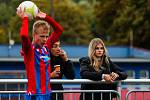 9. kolo ČLD U19: FC Viktoria Plzeň U19 B (na snímku fotbalisté v červenomodrých dresech) - SK Dynamo České Budějovice U19 B 3:0 (1:0).