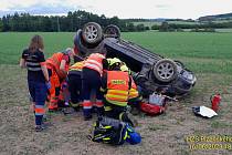 Vážná dopravní nehoda se stala v pátek v podvečer na silnici z Plzně směrem na Losinou.