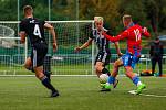 9. kolo ČLD U19: FC Viktoria Plzeň U19 B (na snímku fotbalisté v červenomodrých dresech) - SK Dynamo České Budějovice U19 B 3:0 (1:0).