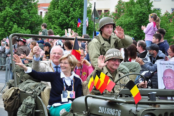 Convoy of Liberty projel centrem Plzně v neděli 5. května.