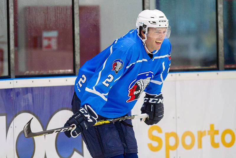 Hokejisté HC Škoda Plzeň odstartovali přípravu na ledě. Na snímku posila Nick Jones.