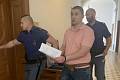 Michail Vasilev Drenkarski (33) před plzeňským krajským soudem. Obžalovaný je z pokusu vraždy.
