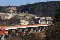 Stavba II. etapy Západního okruhu Plzně 21. března 2022.