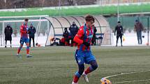 Zimní příprava, 21. ledna 2023: FC Viktoria Plzeň B - SK Klatovy 1898 (fotbalisté v bílých dresech) 7:1 (4:1).