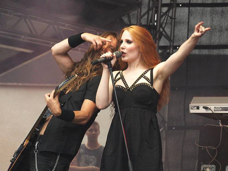 Koncert kapely Epica na Metalfestu.