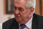 Prezident Miloš Zeman poskytl Deníku exkluzivní rozhovor na zámku ve Zbiroze